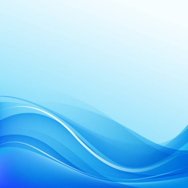 Çizgileri olan soyut mavi ve beyaz arkaplan - Vektör illüstrasyonu