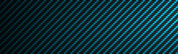 Panoramic Texture Blue Black Carbon Fiber Illustration — Stock Photo, Image