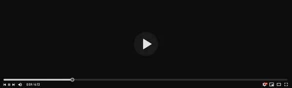 Video und Media Player Schnittstelle Template - Vektor — Stockvektor