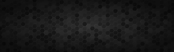 Панорамна Текстура Чорно Сірого Вуглецевого Волокна Векторні Ілюстрації — стоковий вектор