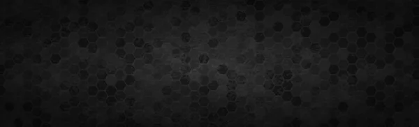 Panoramische Textuur Van Zwarte Grijze Koolstofvezel Vector Illustratie — Stockvector