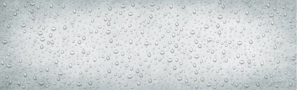 現実的な水が灰色のコンクリートの背景に落ちる ベクトル図 — ストックベクタ