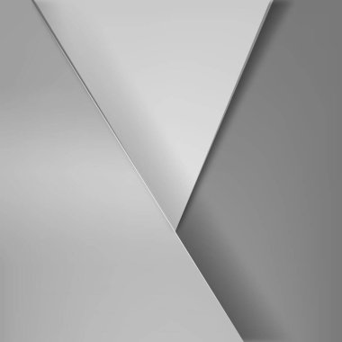 Dalgalı çizgiler ve gölgelerle beyaz vektör panoramik arkaplan