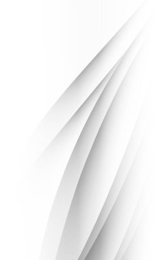 Dalgalı çizgiler ve noktalarla beyaz vektör arkaplanı - illüstrasyon