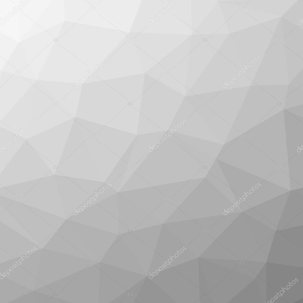 Abstract gray triangles background in different sizes - illustration