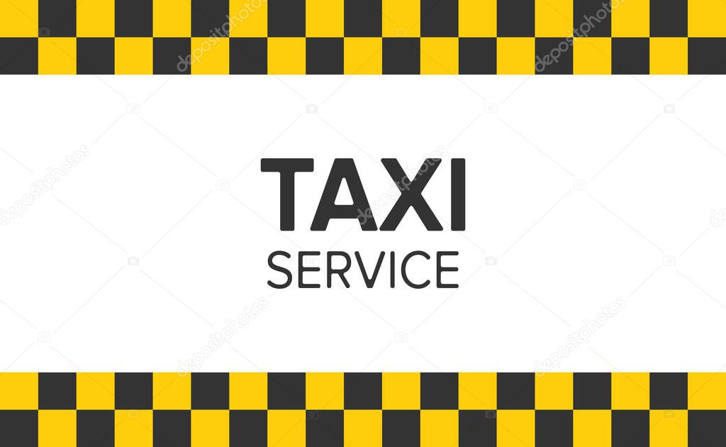 Abstract background in the style of a taxi - Vector illustration