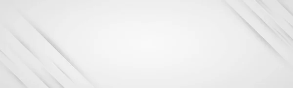 Белый Векторный Панорамный Фон Волнистыми Линиями Тенями — стоковый вектор