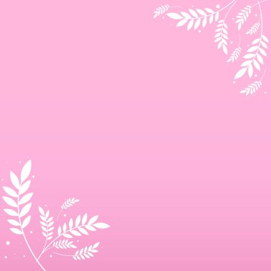 Çiçekli soyut gerçekçi arkaplan şablonu - Vektör illüstrasyonu