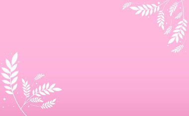 Çiçekli soyut gerçekçi arkaplan şablonu - Vektör illüstrasyonu