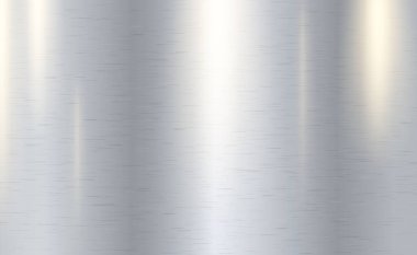 Yansıması olan gümüş metalin dokusu - arka plan
