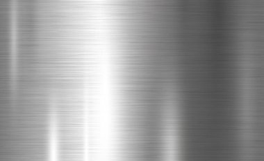 Yansıması olan gümüş metalin dokusu - arka plan