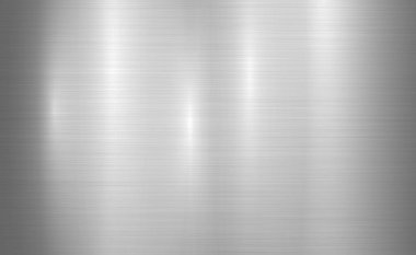 Yansıması olan gümüş metalin dokusu - arka plan