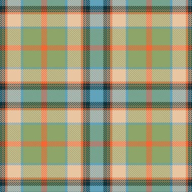 Eşkenar dörtgenler ve karelerle İskoçya tartan dikişsiz ekoseli dokusu - Vektör çizimi