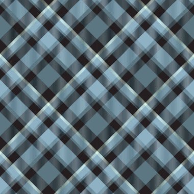 Eşkenar dörtgenler ve karelerle İskoçya tartan dikişsiz ekoseli dokusu - Vektör çizimi