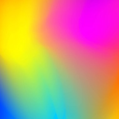 Bulanık büyük panoramik yaz arkaplanı çok renkli gradyan - illüstrasyon