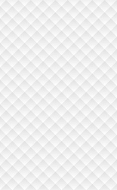 Özdeş eşkenar dörtgenlere sahip soyut beyaz arkaplan - Vektör illüstrasyonu