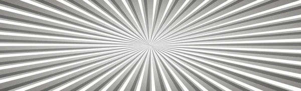 Rayons Soleil Abstraits Noir Blanc Illustration Vectorielle — Image vectorielle
