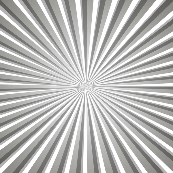 Rayons Soleil Abstraits Noir Blanc Illustration Vectorielle — Image vectorielle