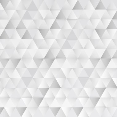 Soyut beyaz - birçok üçgenli gri arkaplan dokusu - Vektör illüstrasyonu