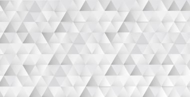 Soyut beyaz - birçok üçgenli gri arkaplan dokusu - Vektör illüstrasyonu