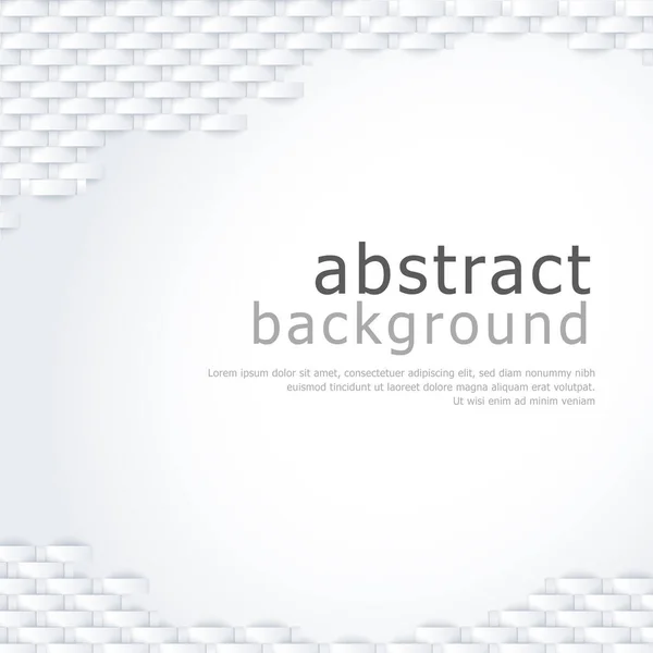 Abstract White Gray Wicker Background Texture Space Advertising Text Vector — Stock Vector