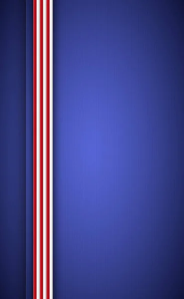 Abstract Blauwe Achtergrond Met Witte Rode Lijnen Vector Illustratie — Stockvector