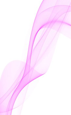 Beyaz arkaplanda soyut mavi dalgalı çizgiler - Vektör illüstrasyonu