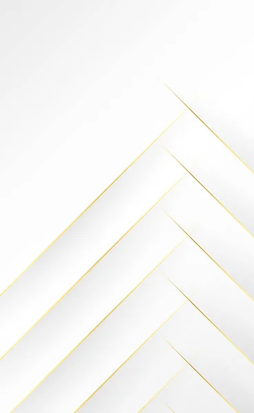 Abstraktes Grau Weißer Hintergrund Mit Goldenen Linien Vektorillustration — Stockvektor
