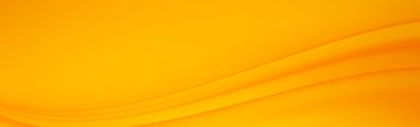 Dalgalı çizgileri olan soyut turuncu ve sarı arkaplan - Vektör illüstrasyonu