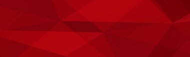 Soyut kırmızı arkaplan, koyu üçgen kümesi - Vektör illüstrasyonu