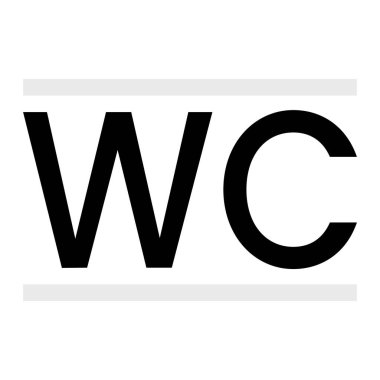 Soyut plaklar, kadın ve erkek tuvaleti - Vektör illüstrasyonu