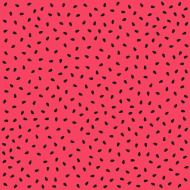 Soyut kırmızı - tohumlu pembe karpuz arkaplanı - Vektör illüstrasyonu