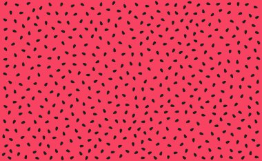 Soyut kırmızı - tohumlu pembe karpuz arkaplanı - Vektör illüstrasyonu