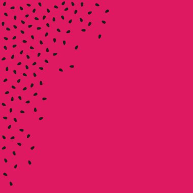 Soyut kırmızı - tohumlu pembe karpuz arkaplanı - Vektör illüstrasyonu