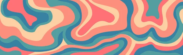 Абстрактный Яркий Фон Разноцветные Волнистые Линии Векторная Иллюстрация — стоковый вектор
