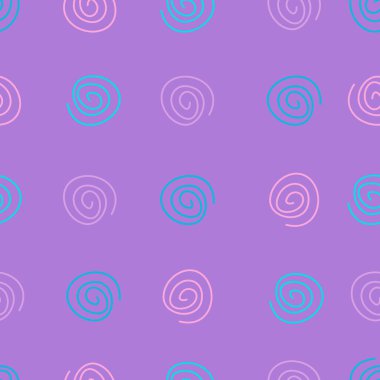 Kusursuz renkli arkaplan deseni, çeşitli geometrik şekiller - Vektör illüstrasyonu