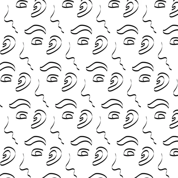 Seamless Pattern Various Geometric Shapes White Background Vector Illustration — Διανυσματικό Αρχείο