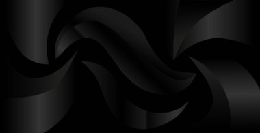 Değişken desenli soyut siyah arkaplan - Vektör illüstrasyonu