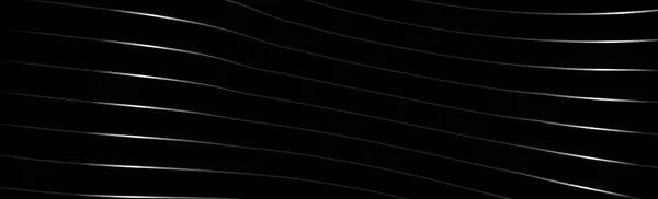 Abstrakter Dunkelschwarzer Hintergrund Mit Silbernen Linien Vektorillustration — Stockvektor