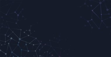 Soyut mavi çizgiler ve noktalar arkaplan - Vektör illüstrasyonu