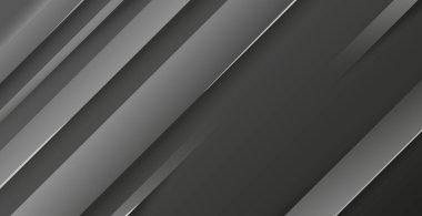 Abstract dark line background with glow and shadow - Vector illustration