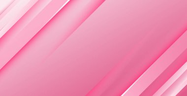 Abstract pink line background with glow and shadow - Vector illustration