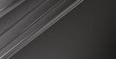 Abstract dark line background with glow and shadow - Vector illustration