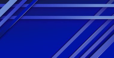 Abstract blue line background with glow and shadow - Vector illustration