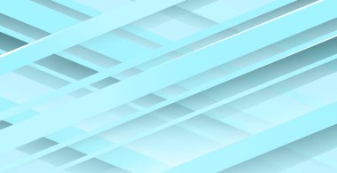 Abstract blue line background with glow and shadow - Vector illustration