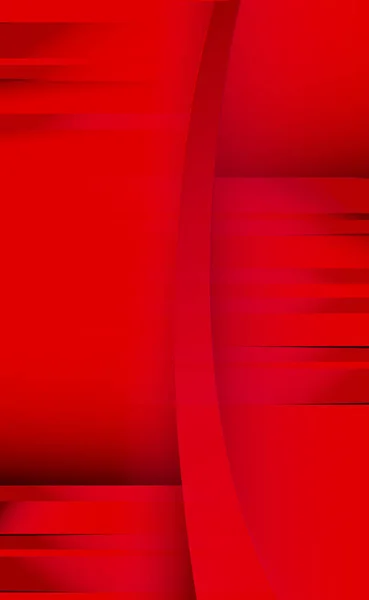 Volumetrische Linien Auf Rotem Hintergrund Panoramischer Hintergrund — Stockvektor