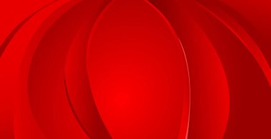 Kırmızı arkaplandaki ses çizgileri - panoramik arkaplan