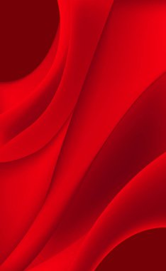 Kırmızı arkaplandaki ses çizgileri - panoramik arkaplan