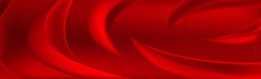 Kırmızı arkaplandaki ses çizgileri - panoramik arkaplan