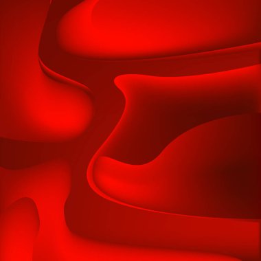 Kırmızı arkaplandaki ses çizgileri - panoramik arkaplan